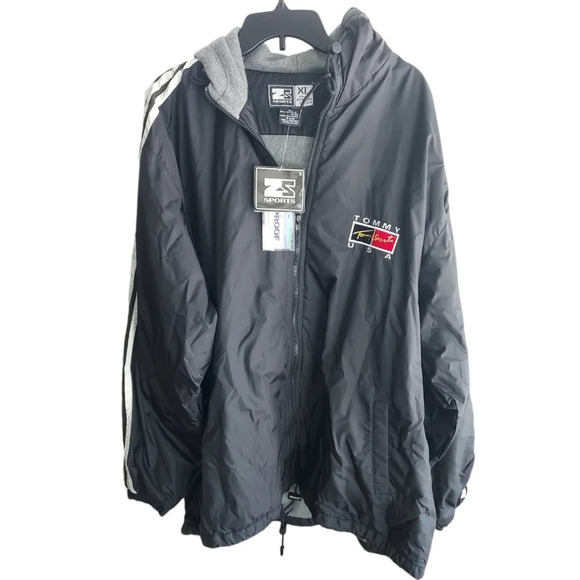 VINTAGE 90’S zstar TOMMY USA SPORTS ZIP-UP JACKET with hood - Picture 1 of 8